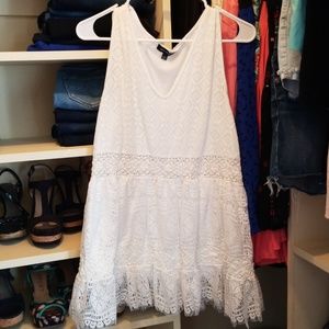 White crochet tank